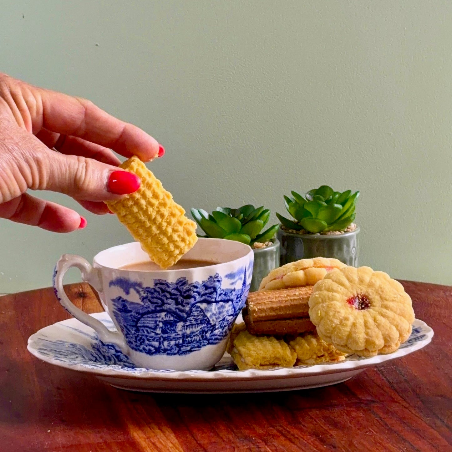 Cherry Whirls Cookies - Traditional Homemade Biscuits