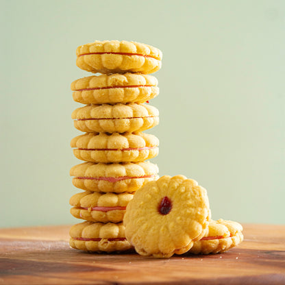 Cherry Whirls Cookies - Traditional Homemade Biscuits
